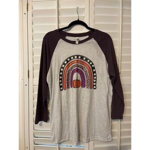 NextLevel womens jersey style fall pullover shirt size L